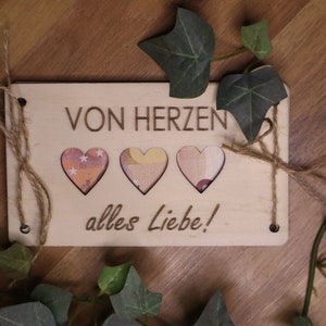 Geldgeschenk | Geburtstag | Von Herzen | Geldkarte | Geschenkidee