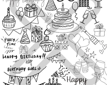Plotter files | Birthday | SVG files | Birthday plotter graphics