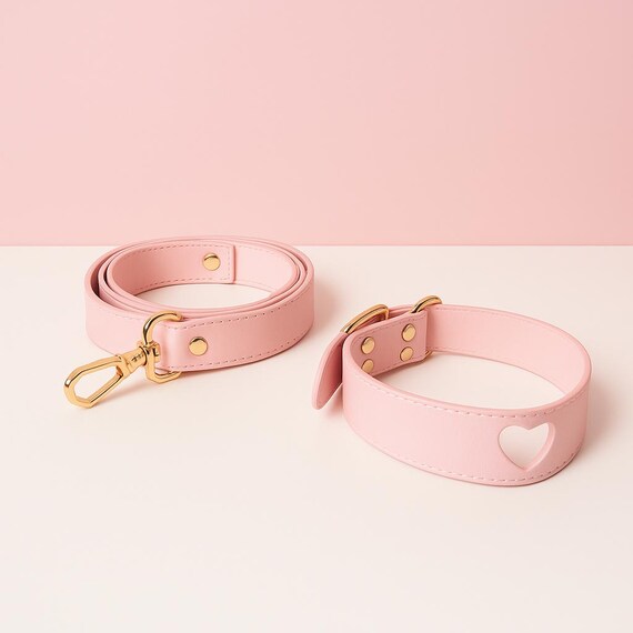 Geister-Hundehalsband Rosa/weiß – Weich, Verstellbar Für Kleine Bis Große Hunde & Katzen