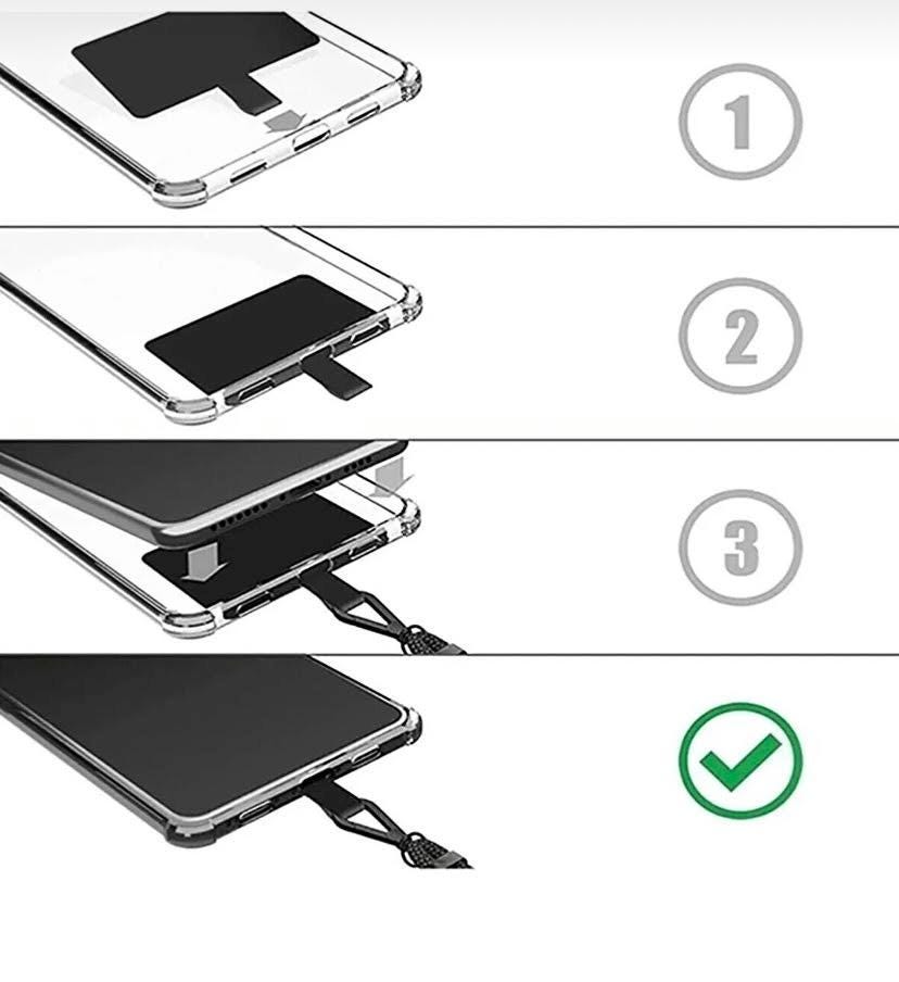 Universal Crossbody Phone Strap for Smartphones- Metal Chain Phone ...