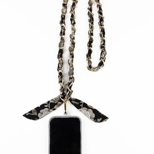Universal Phone Lanyard, Crossbody Scarf Detail Strap, Handmade Phone Accessory, Boho Phone Strap, Personalized Phone Charm