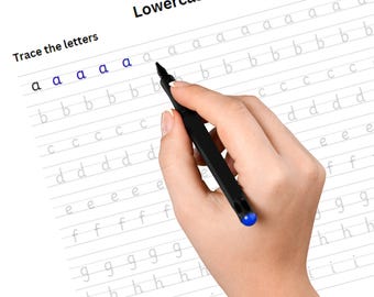 Printable Handwriting Worksheets – 7 Pages | Letter, Word, and Sentence Practice for Middle School, Teens, & Adults | Digital PDF File Only