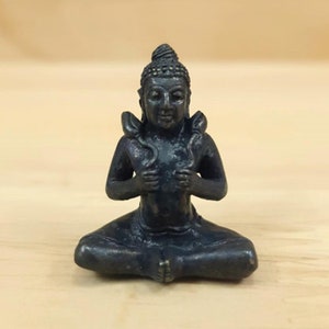 Rare antiques Collectible Thai Amulet Phra Upagupta Great fortune Wat Chalor