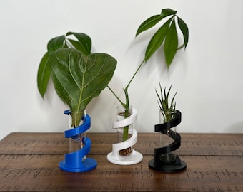 Modern Mini Spiral Plant Propagation Station (30mm) - Eco-Friendly Table Propagation Stand