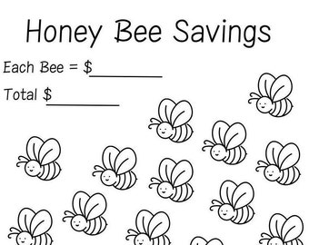 Honey Bee Savings Challenge - digital download