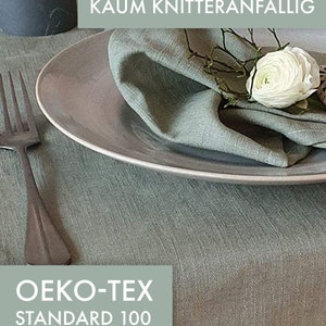 Wunderschöner Tischdecke, Stofftischdecke aus 100% Leinen. Leinendecke in vielen Farben und 6 Größen handgefertigt in Deutschland Bild 5