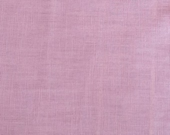 Leinenstoff Meterware für Vorhänge, Tischdecken, Servietten etc. - Breite 1,40 m - Uni Mauve