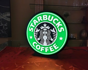 Starbucks koffie geïnspireerd Lightbox LED-lamp