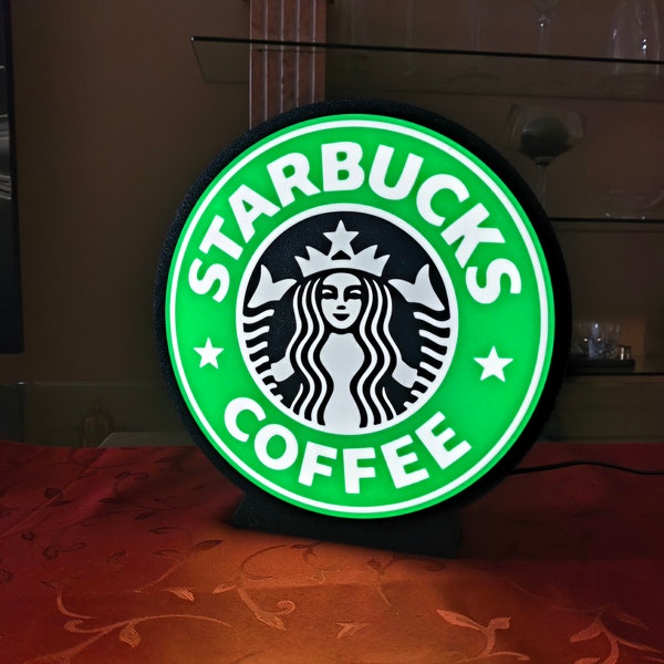 Starbucks Coffee inspirierte Lightbox LED-Lampe (kein offiziell lizenziertes Produkt)