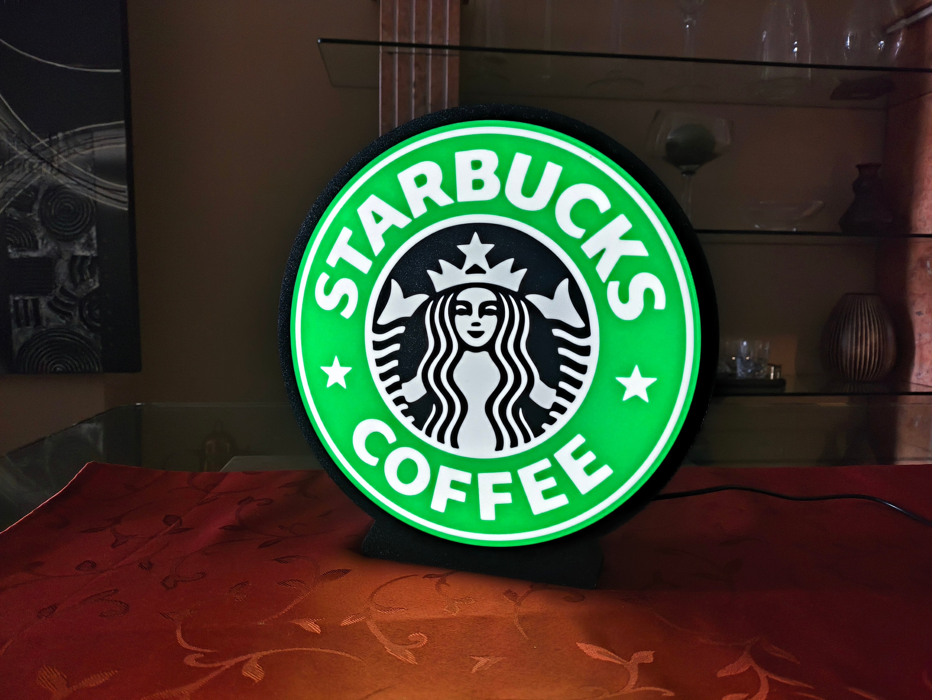 Starbucks Coffee Inspired Lightbox LED Lamp - Etsy Starbucks Coffee Inspired Lightbox LED Lamp - Etsy