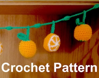 Citrus Orange Garland Crochet Pattern