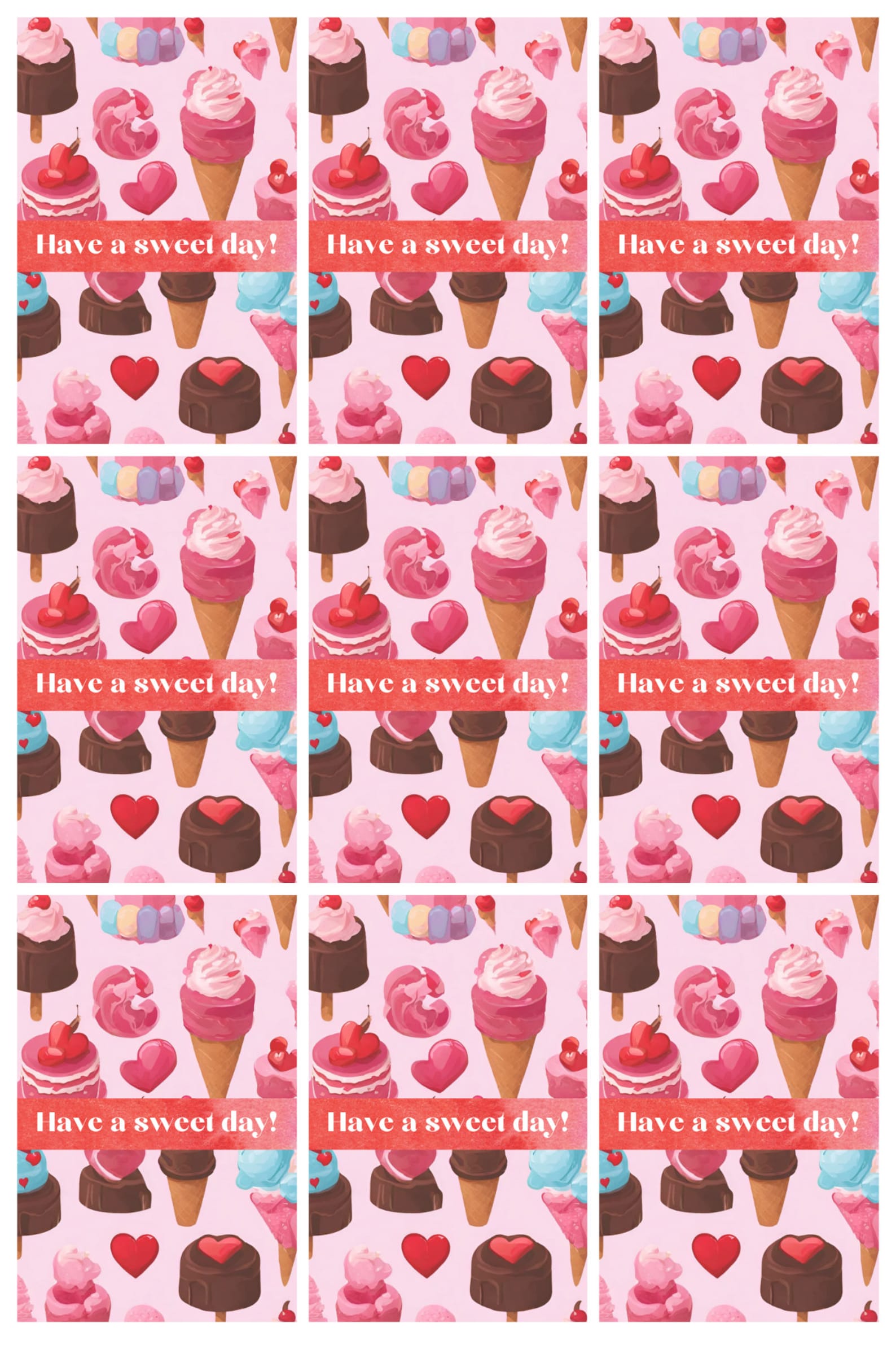 Cute Valentine's Cards for Kids 10 Unique Printable Pages, Digital File ...
