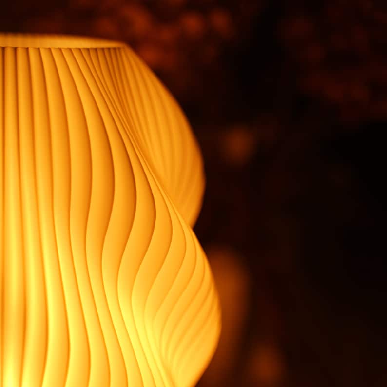 Moderne Tischlampe, Nachttischlampe für ästhetische Wohnkultur, Nachhaltige Schranklampe Twuro Bild 5