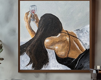 Sensual Woman Painting Print: Bedroom Wall Art (Digital Download)