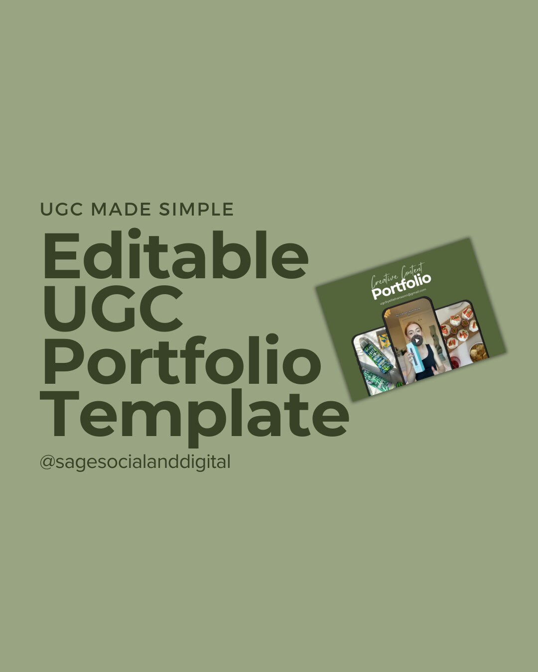 Editable UGC Creative Content Portfolio - Etsy