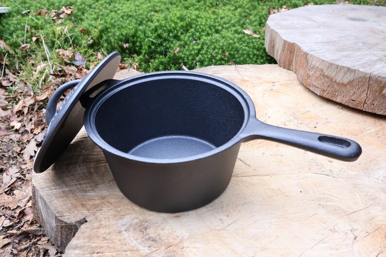 Cast Iron Sauce Pan & Fireproof Glove Etsy