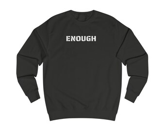 Stop War ( ENOUGH ) Unisex Sweatshirt - Back - W - Freedom Support - Show Your Support for Justice with Unique-Design