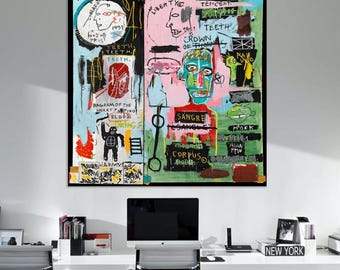 Large Graffiti Canvas Art: Abstract Contemporary Wall Decor
