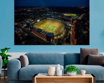 Michigan Stadium Canvas Wall Art: Football Fan Decor