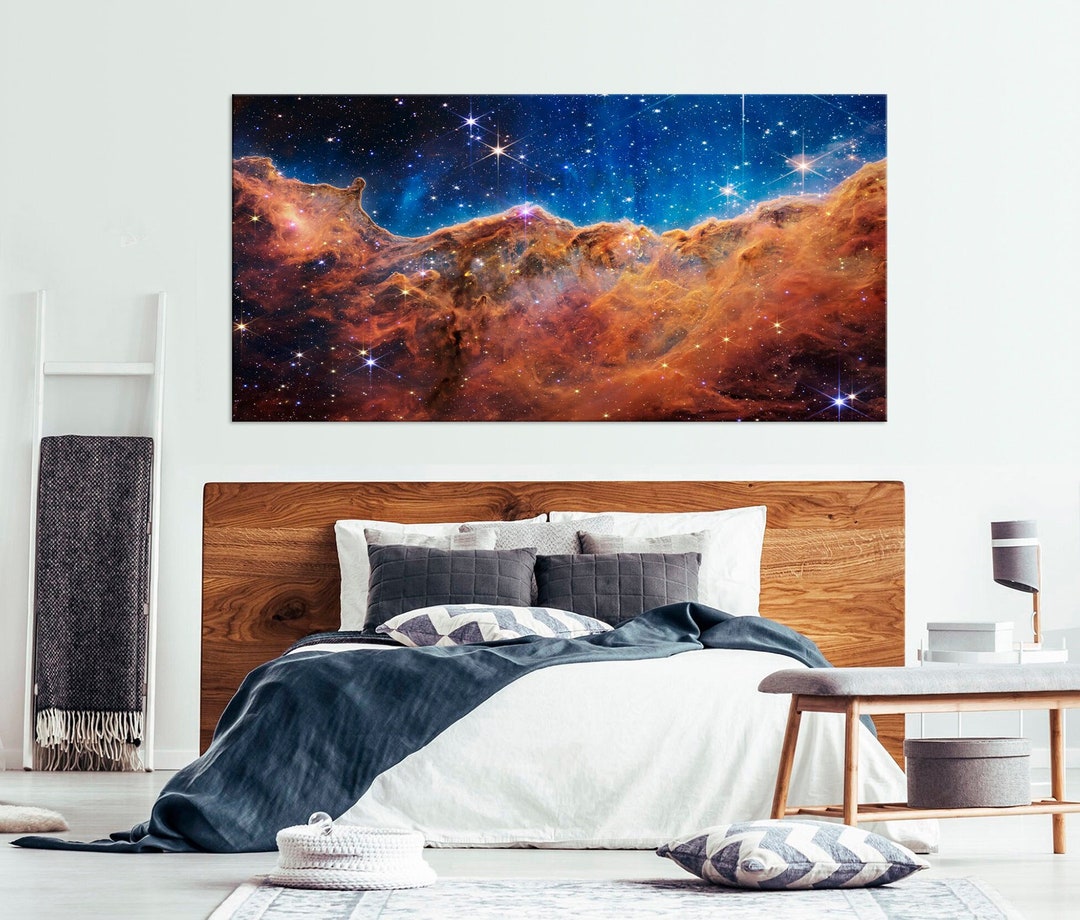 Carina Nebula Wall Art James Webb Telescope Canvas Wall Art Outer Space ...
