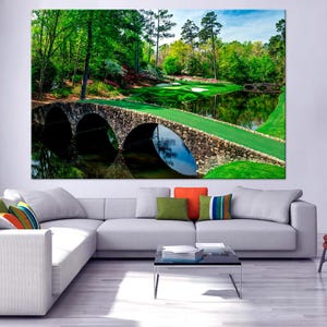 Augusta National Golf Club Canvas Print: Golf Course Landscape Art
