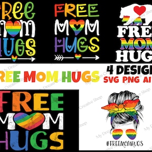 free mom hugs svg | pride svg | rainbow svg | lgbt svg | free hugs svg | pride mom | pride ally shirt | mom svg | gay svg | lgbtq svg | flag