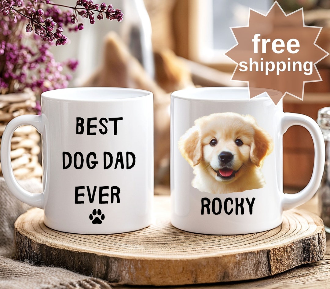 Dad Mug Personalized Dog Dog Dad Gift Pawther's Day Mug Pawther's