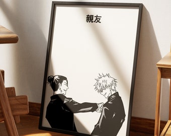 jujutsu kaisen anime poster, gojo satoru poster, anime manga poster, anime wallart jujutsu kaisen