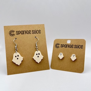 Cute Spooky Ghost Earrings - Halloween