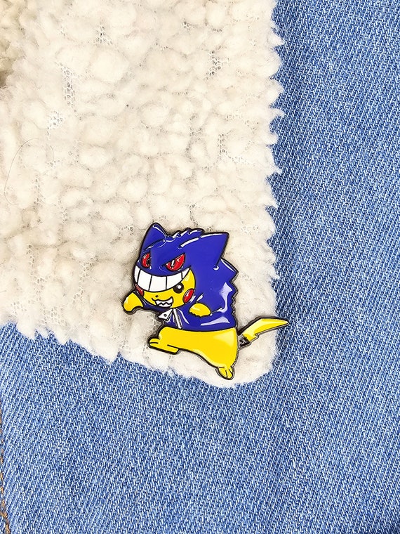 Pikachu Gengar Costume Pokémon Enamel Pin Pocket … - image 1