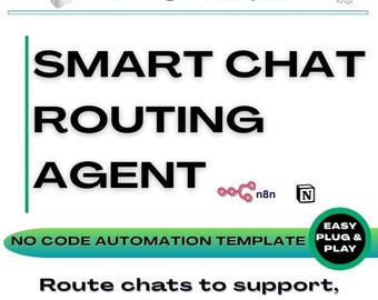 AI Chat Routing Agent: Gemini, n8n & Notion CRM Integration