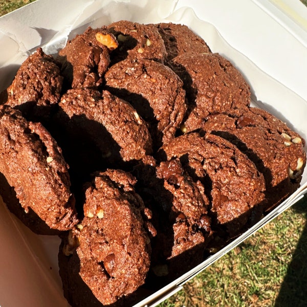 Chocolate Walnut Cookie Recipe Gluten-free Vegan(GF)(V)