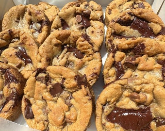 Receta de galleta de plato hondo con trozos de chocolate amargo