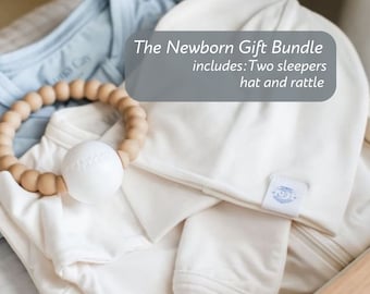 Bamboo Sleeper Bundles Baby Gift for New Mom Shower Gift Baby Shower Present Gender Neutral Baby Gift Bamboo Pajama Bundle for Newborns