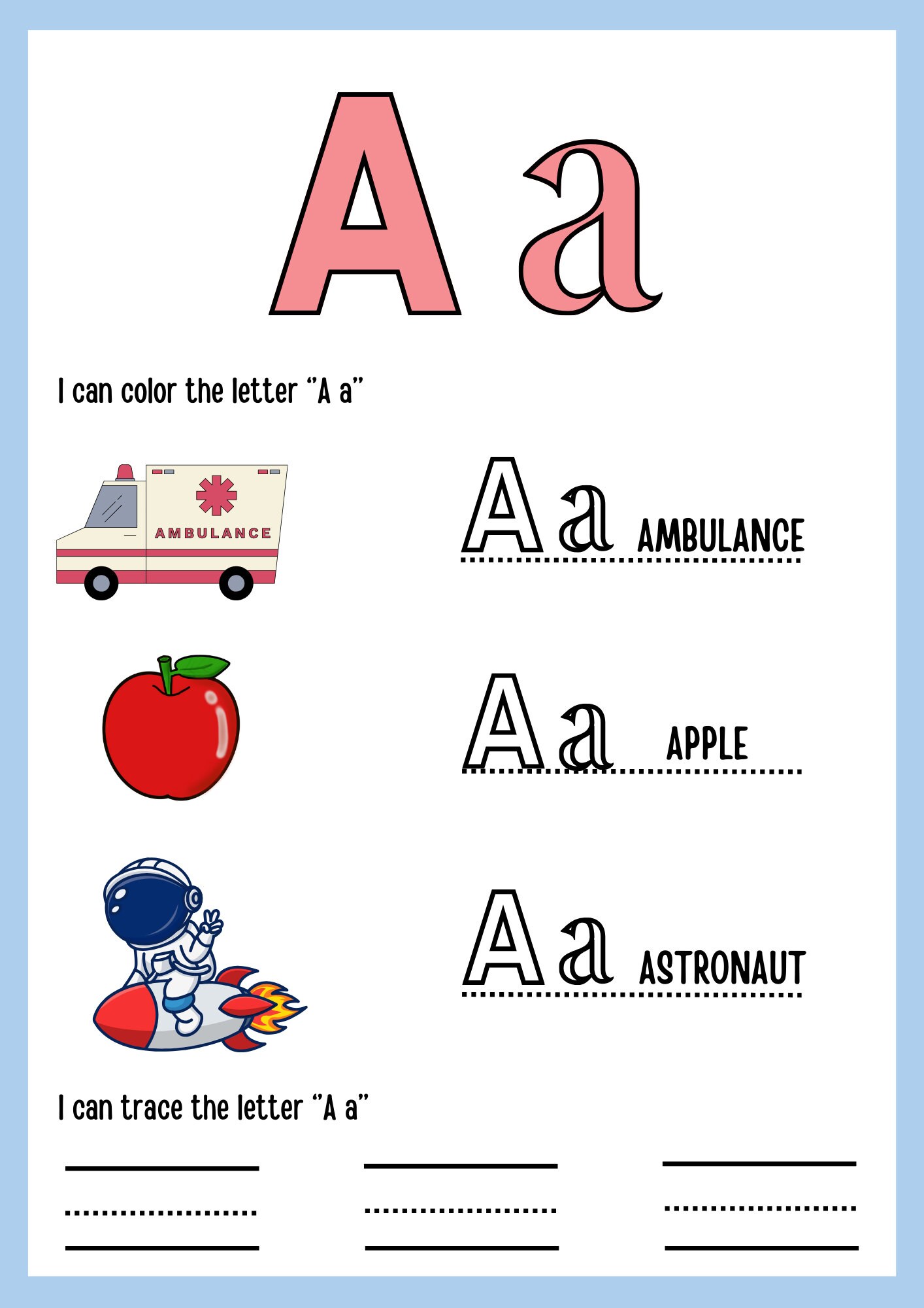 PRESCHOOL LEARNING PACK alphabet - Etsy