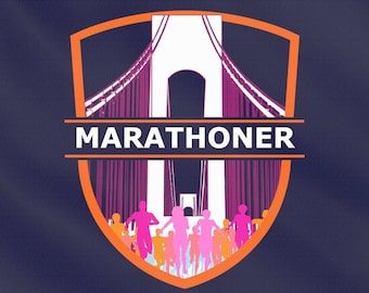 Vlag van NYC 26,2 marathon onofficieel