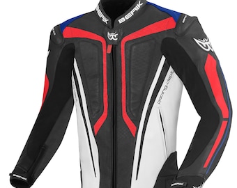 PAGINAL BERIK AIR Motorbike Racing Leather Jacket All Size