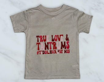 Ropa para niños con estilo / San Valentín / Ropa personalizada / Camisetas para niños pequeños / Niños