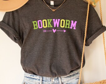 Bookworm Shirt, Cute Teacher Shirt, Book Lover Tshirt, ESL Teacher Tee, Reading Shirt, Teacher Appreciation Gift, Reading Across America