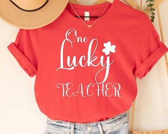One Lucky Teacher Shirt, St Patricks Day Shirt, St Patricks Day Teacher Shirt, Teacher Appreciation