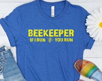 Camisa de apicultor, si corro, camiseta de ejecución, camiseta de abeja, regalo para apicultor, camisa de salvar las abejas, regalo de amante de las abejas, camiseta de apicultor