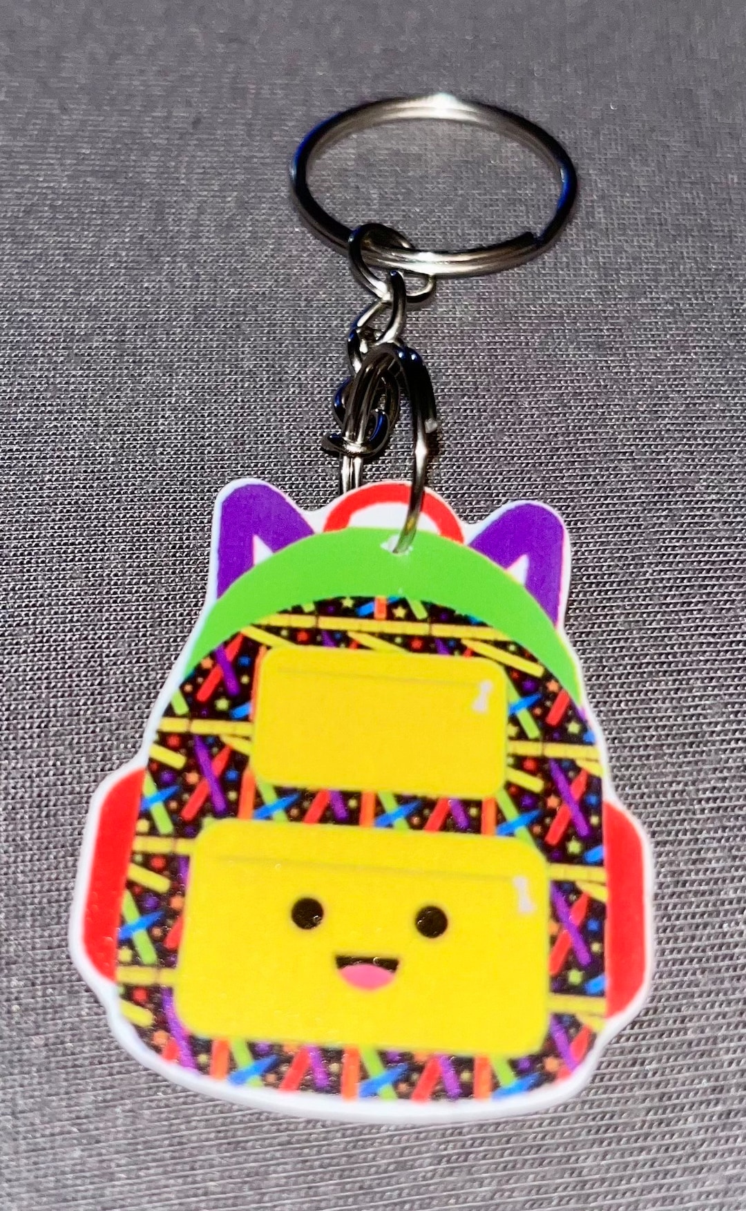 School Backpack Keychain – Teacher Student Gift by Loves2stitch - Etsy