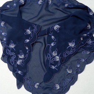 Dark blue kerchief