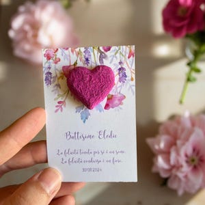 Bomboniere personalizzate per matrimoni, carta da semi, bomboniere di ringraziamento, semi di fiori di campo, ospiti di nozze piantabili, ecologiche, bomboniere per feste, bomboniere per battesimi