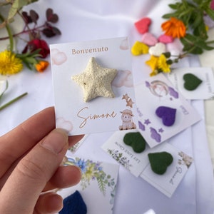 Bomboniere personalizzate con semi per baby shower - bustina di semi - neonato - regalo per baby shower - bombe di semi piantabili - carta con semi - lascia che l'amore cresca