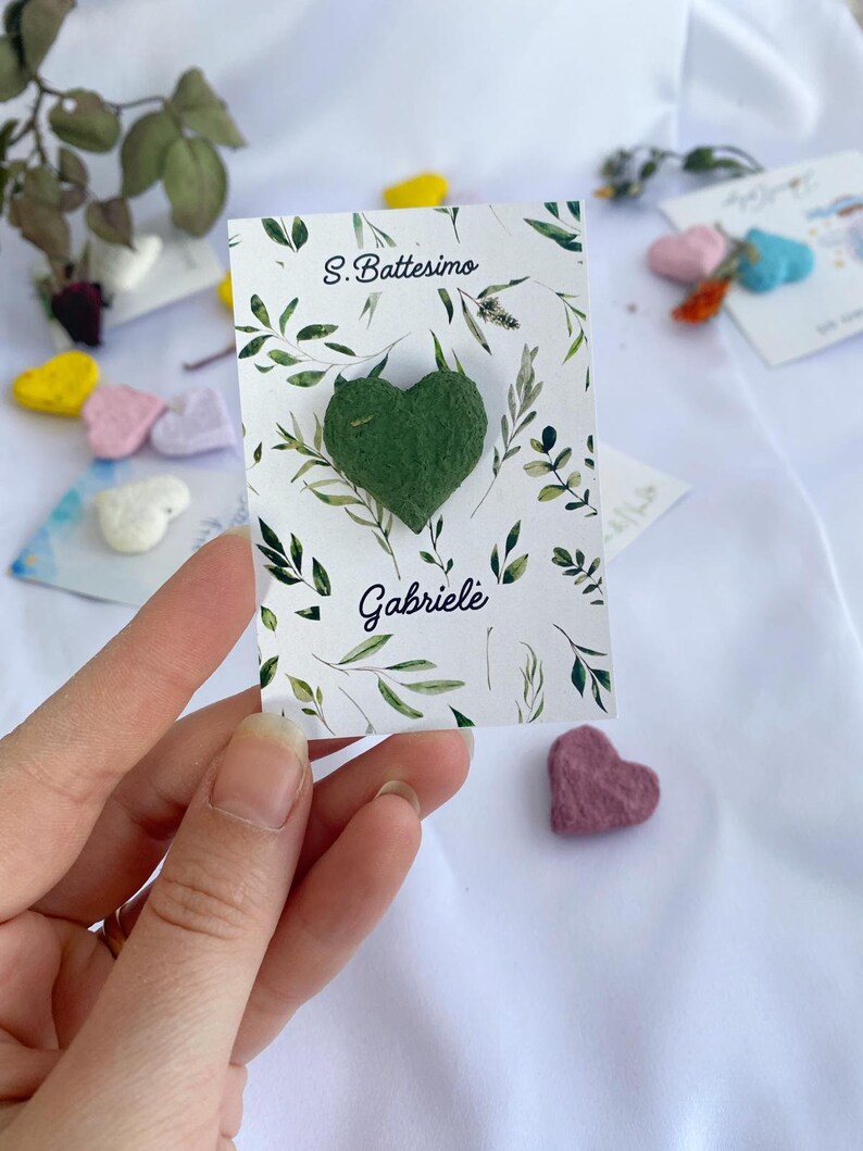 Bomboniere per matrimoni personalizzate piantabili pacchetto di semi carta per semi regalo per baby shower pianta insieme lascia che l'amore cresca immagine 2