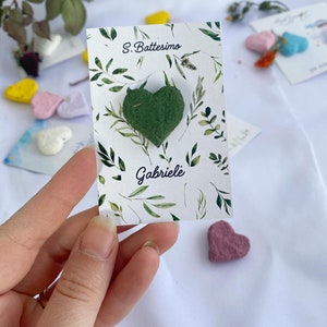 Bomboniere per matrimoni personalizzate piantabili pacchetto di semi carta per semi regalo per baby shower pianta insieme lascia che l'amore cresca immagine 3