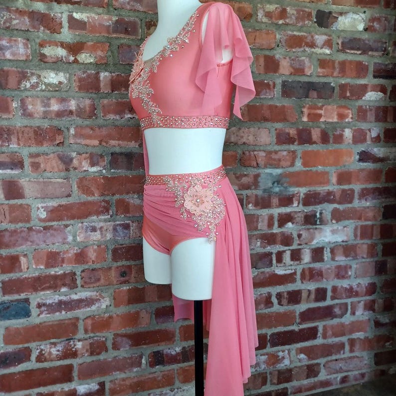 Burly Wood/Nude/Peach One-Piece Lyrical/Contemporary Costume
