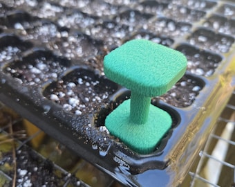 2 in 1 seed starting tool soil tamper and soil dimple