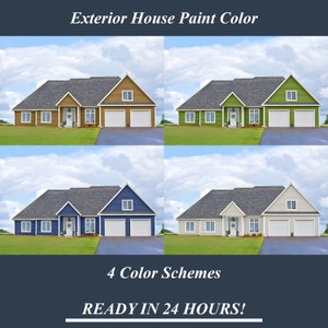 Home Exterior Color Change, Exterior Paint Consultation, Exterior Color Schemes, Custom Exterior Paint Palette